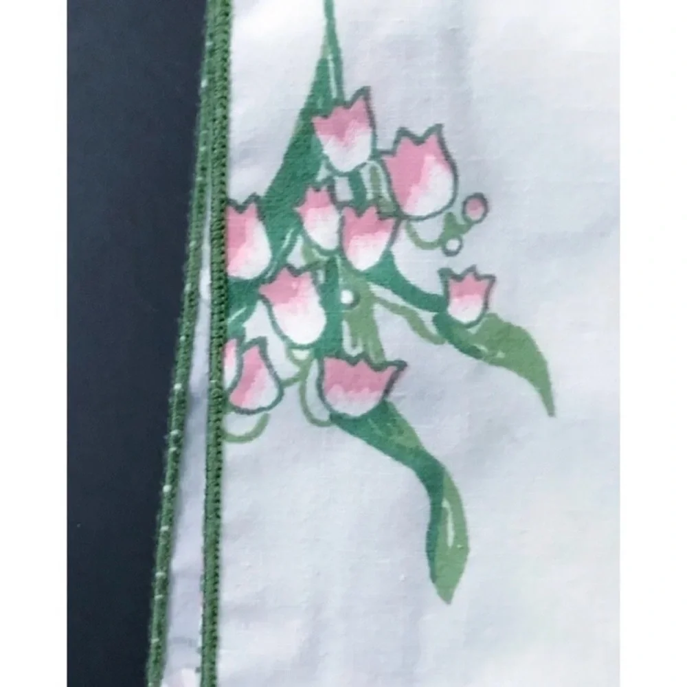 Vintage Diane Von Furstenberg Leacock Lily Of The Valley Floral Tablecloth